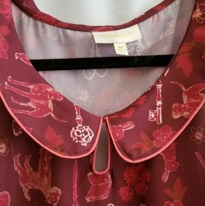 Modcloth sleeveless blouse